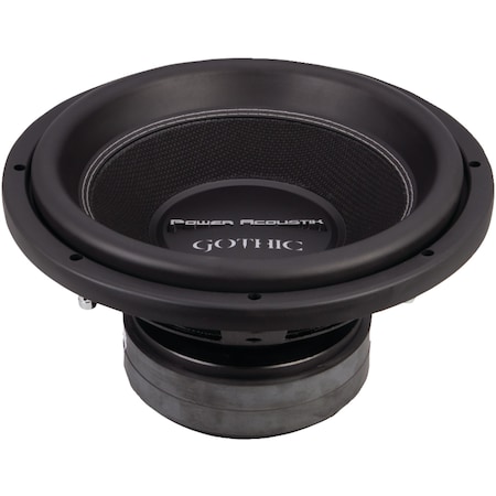 Power Acoustik Gothic Series 12" 2500W 2Ω Dual Voice-Coil Subwoofer GW3-12